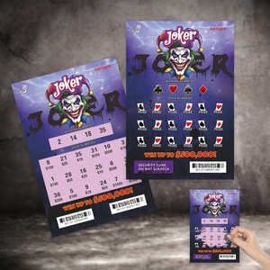 Diseño de Juego Único y Gratuito, Fabricación de Boletos de Lotería para Rascar, Impresión de Datos Variables con Tinta UV Personalizada - Product Image 1