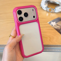 Coque de téléphone magnétique transparente avec protection intégrale de l'appareil photo, coque en PC transparente et bord en TPU souple pour iPhone 17 Pro Max