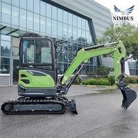Mini-excavatrice homologuée EPA de 2,5 tonnes avec moteur Yanmar, excavatrice compacte sur chenilles avec pièces fiables, support pour les grossistes américains