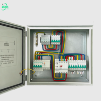 Tableau de distribution électrique 10-25KW ATS avec commutateur de transfert automatique, panneau de commande électrique, alimentation sans coupure, interrupteur électrique, OEM personnalisé