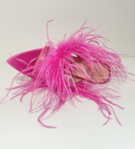Sandali da Donna con Tacco Alto Personalizzati, Taglia 46, Lussuosi, Estivi, con Tacco Sottile, Punta a Spillo e <span class=keywords><strong>Piume</strong></span> di Struzzo - Product Image 4