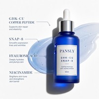 Serum Anti Penuaan Label Pribadi GHK-CU Copper Peptide Pengencang Anti Kerut Menghaluskan Garis Halus Serum Wajah
