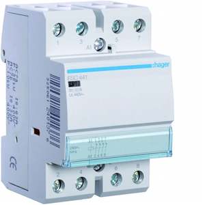 ESC441 personnalisable avec contacteur standard Hagers 40 A 230 V AC 4 NC 3 modules DIN - Product Image 1