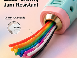 Recambios de Filamento para Bolígrafo 3D Yiqiu3D, Juego de 20 Colores de 1.75 mm, Material PLA Antiobstrucciones para Bolígrafo de Impresión 3D, para Manualidades Infantiles - Product Image 2