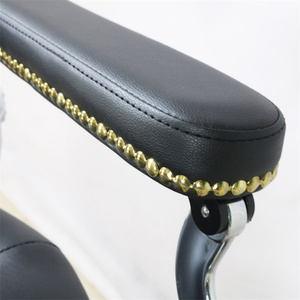 Silla de Barbero Portátil de Estilo Antiguo, Silla de Peluquería con Bomba Hidráulica y Base Redonda, en Venta - Product Image 3
