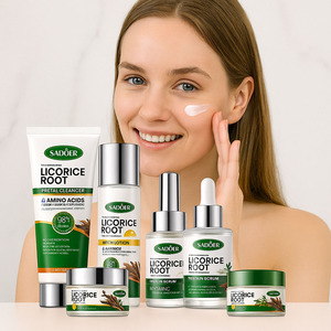 Logo In Tự Nhiên Cam Thảo Centella Chăm Sóc Da Set Hộp Gạo Puree Giữ Ẩm Làm Trắng Mặt Nạ Trên Khuôn Mặt Bản Chất Kem - Product Image 1