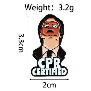 Spille in Metallo Smaltato con Personaggi di Serie TV e Film di Emergenza Medica, Divertenti e Umoristiche, per Pazienti - Product Image 4