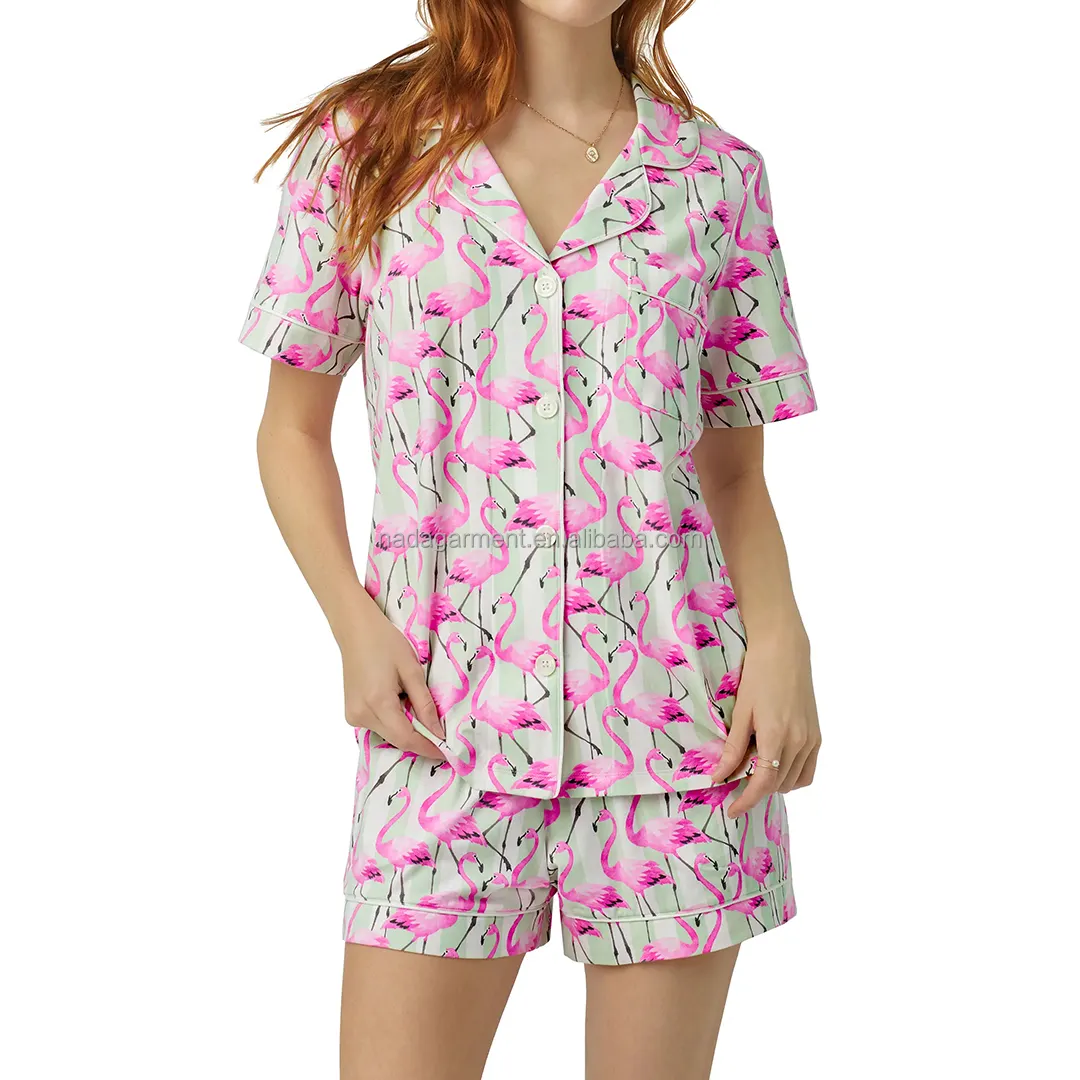 Moda rahat pijama kadın pijama Chic Loungewear kadınlar için şık gecelik