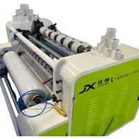 Nouvelle machine de rembobinage et de refendage haute vitesse pour film PE, rembobineuse et refendeuse de film alimentaire PE avec tube en carton
