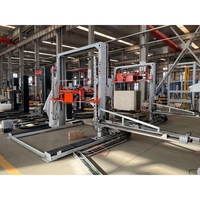 Cercleuse de palettes Machine de cerclage de palettes en arc en ligne Machine de cerclage de palettes à joint latéral en PP/PET inférieur