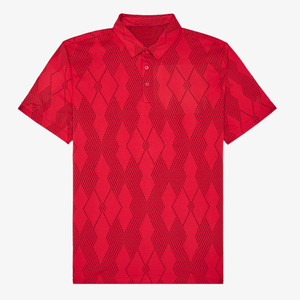 Camisa de Golf de Manga Corta para Hombre, de Lujo, OEM, de Alta Calidad, Elástica en Cuatro Direcciones, Ligera, de Secado Rápido, con Cuello de Doble Capa, Lisa - Product Image 1