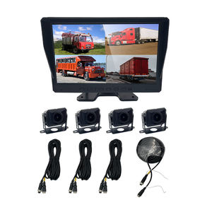 Wemaer 10,1 "Pantalla táctil 4 Sistema de cámara de seguridad de monitoreo dividido Detección activa de punto ciego BSD Sistema de cámaras de camión de 4 canales - Product Image 1