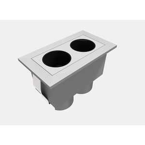 Nouveau type d'éclairage pour magasin intérieur, centre commercial, lampe linéaire encastrée <span class=keywords><strong>rectangulaire</strong></span> à grille LED, CCT réglable, angle réglable, projecteur LED - Product Image 2