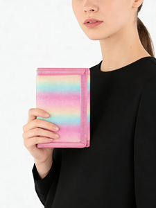 <span class=keywords><strong>กระเป๋า</strong></span>สตางค์เด็กแบบ unisex ยี่ห้อ Lamiza สำหรับเด็กชาย เด็กหญิง วัยรุ่น เด็กเล็ก แบบพับสามตอน ผ้าแคนวาส ปิดด้วยซิป ลายหัวใจ พกพาสะดวก มีช่องใส่เหรียญและบัตร - Product Image 4