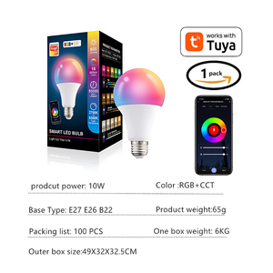 Rgbrw graffiti thời gian <span class=keywords><strong>Wifi</strong></span> bóng đèn qua biên giới tiết kiệm năng lượng E14/E27 meikeduo Alexa thông minh điều khiển bằng giọng nói thông minh đèn <span class=keywords><strong>LED</strong></span> - Product Image 3