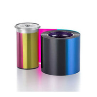Ruban en résine couleur pleine 12 mm Datacard SP55 SP55 Plus 534000-003, 500 impressions, compatible avec les imprimantes de cartes