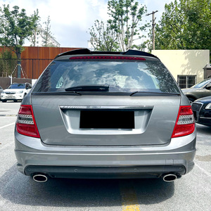 Mercedes-Benz Rear Spoiler Piano Black Carbon Fiber Texture ABS Wing Shaped Trunk Lip 2008-2014 C-Class Estate S204 - Product Image 3