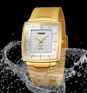 Reloj de cuarzo con logotipo personalizado OEM de alta calidad para hombre, reloj de pulsera resistente al agua de acero inoxidable, pantalla de esfera grande, venta al por mayor de Guangzhou - Product Image 1