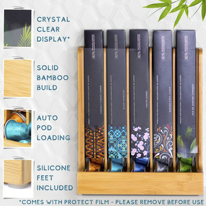 Bamboo <span class=keywords><strong>Coffee</strong></span> Pod Storage Organizer <span class=keywords><strong>Coffee</strong></span> <span class=keywords><strong>Capsule</strong></span> Holder Stand para Cozinha Bancada e Café Estações ou Barras - Product Image 5