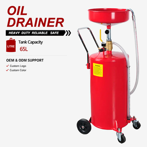 Réservoir de vidange d'huile usagée 65L, bac de récupération pour vidange d'huile, idéal pour les ateliers de réparation automobile, garages, services de voitures, camions et fourgonnettes - Product Image 1