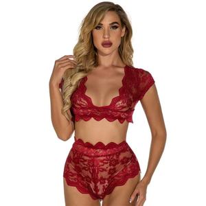 Combinaisons sexy pour femmes XXL, lingerie grande taille OEM, sous-vêtements respirants en toile, dentelle crochetée, sans couture, vêtements de maintien de la forme - Product Image 2