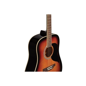 EKO GUITARS-Guitarra Ranger 6 Brown Sunburst con tapa de abeto Linden Back Side Okoume Neck y South American Roupana Fingerboard - Product Image 3