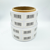 Vente chaude Pas Cher Personnalisé Impression Adhésif Papier Code-Barres Autocollants Étiquettes Code Série Code-Barres Étiquette Autocollants