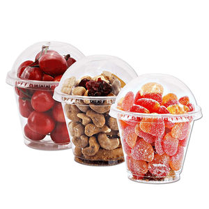 Gobelet en plastique PP transparent jetable avec couvercles en forme de dôme Modèle PP pour yaourt glacé Sundae Dessert Pâtisserie Boisson Coupe de crème glacée - Product Image 4