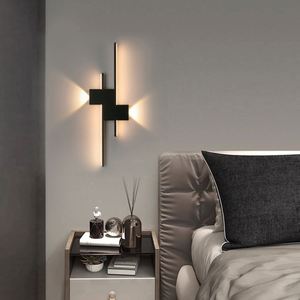 Luz LED de pared minimalista de aluminio blanco y negro de 6W de potencia, Control táctil para el hogar, sala de estar, dormitorio, Control remoto - Product Image 5