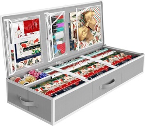 Caja de almacenamiento de diseño minimalista de gran capacidad para embalaje de regalo, caja de almacenamiento de papel para tarjetas de felicitación navideñas - Product Image 1