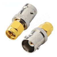 Connecteur coaxial RF à angle droit femelle à sertir de type BNC pour câble Rg58