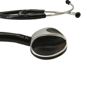 Stéthoscope professionnel Kt 133, tête argentée noire, acier inoxydable, dispositif médical manuel, certifié CE, origine Wenzhou - Product Image 3