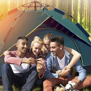 Tente <span class=keywords><strong>de</strong></span> <span class=keywords><strong>camping</strong></span> instantanée automatique pliable pour 3-4 personnes, en tissu Oxford polyester imperméable, pour <span class=keywords><strong>le</strong></span> <span class=keywords><strong>camping</strong></span>, <span class=keywords><strong>la</strong></span> randonnée et <span class=keywords><strong>la</strong></span> plage - Product Image 6