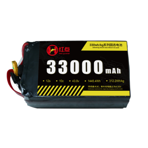 Batería de iones de litio de estado sólido HD UAV Power 44.4V 33Ah12S 33000mAh 310wh/kg para VTOL multirotor de viento fijo - Product Image 1