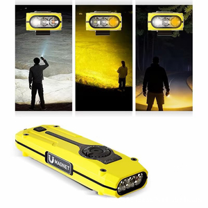 Lampe torche rechargeable multifonctionnelle RGB, lumière UV LED 395NM, pointeur laser rouge, lampe de travail magnétique, lampe torche EDC compacte et portable - Product Image 6