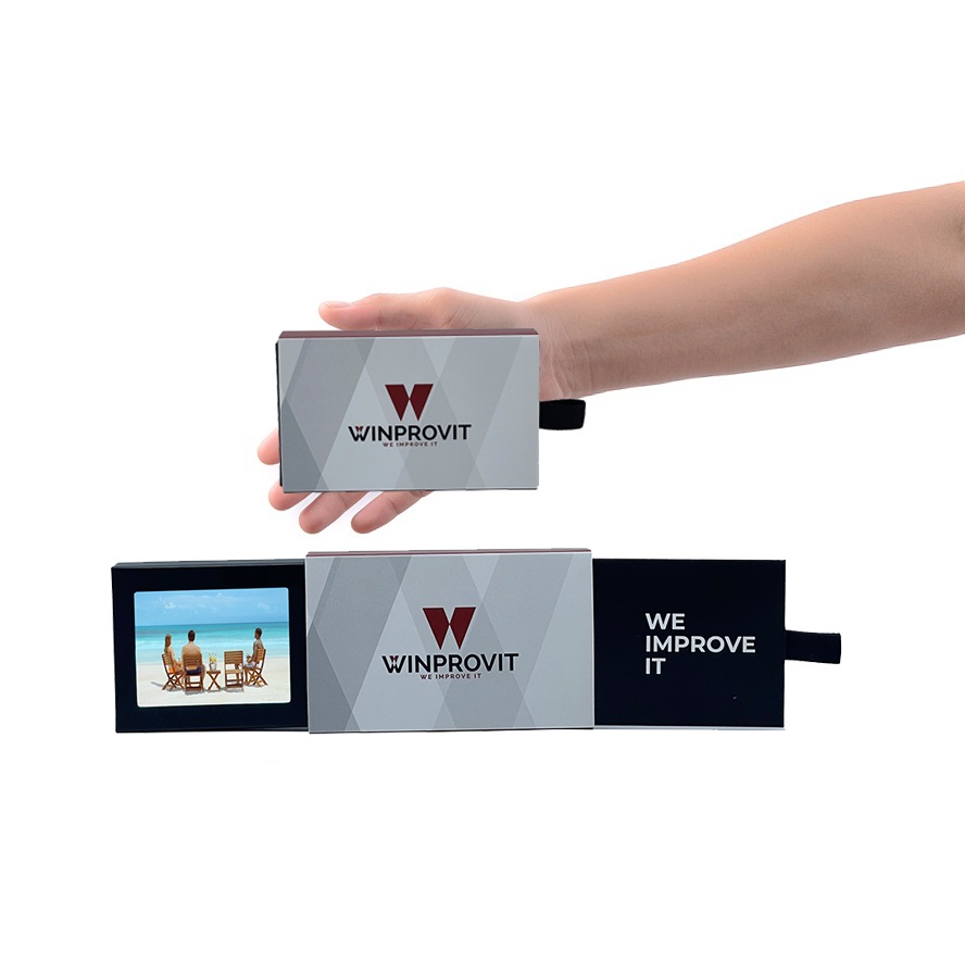 2.4 2.8 Inch Custom Business Card Postcard Screen Tft Lcd Small Video  Brochure for Gift Greeting