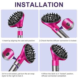 Boquilla Difusora para Rizador de Pelo <span class=keywords><strong>Dyson</strong></span> con Rizado Automático y Motor con Escobillas para Accesorios de Estilizador de Pelo Airwrap <span class=keywords><strong>HS01</strong></span>/HS05 - Product Image 5