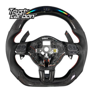 <span class=keywords><strong>Volante</strong></span> Deportivo Personalizado de Fibra de Carbono Real con LED para Volkswagen Golf <span class=keywords><strong>MK6</strong></span> 2008-2012, Scirocco, Polo CC, <span class=keywords><strong>Jetta</strong></span> VI, NCS R, GTI - Product Image 1