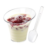 Gobelet à mousse en plastique rond incliné et évasé de 4,5 oz
