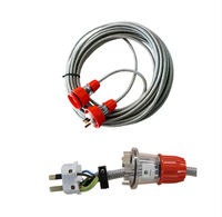 AS/NZS Australischer Standard Kupferleiter PVC-Isolierung Geflochtenes Verlängerungskabel mit 3-poligem 10A/16A Industriestecker und -buchse