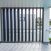 Système de persiennes en alliage d'aluminium 6063, imperméable, pare-soleil, ventilation extérieure, profil de volet de fenêtre réglable