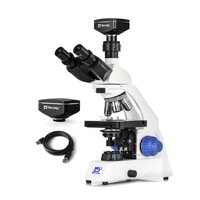 Murzider MSD1125-T-1000 Trinocular Biological Microscope with 10MP Camera for Lab, Research, and Pathology Slides