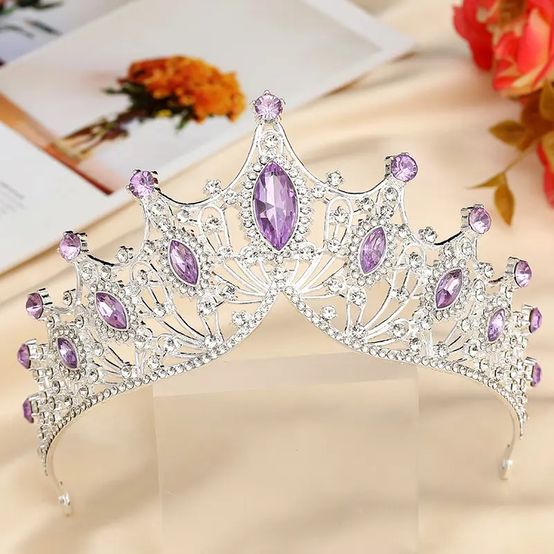 2024 New Headband Kid Girls Love Bridal Prom Princess Crystal Tiaras and Crowns