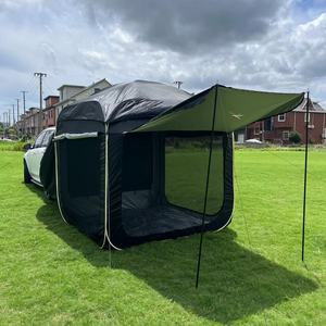 Auvent de camping pour voiture, extension de coffre de SUV, tente de camping pour 5-8 personnes, imperméable, noir et bleu - Product Image 2