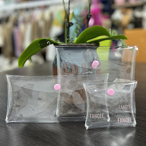 Túi Đựng Phong Bì Đóng Nút Logo Nhà Máy Túi Đựng Đồ Trang Điểm Bằng Nhựa Trong Suốt Túi Đựng Mỹ Phẩm Phong Bì PVC Có Nắp - Product Image 1