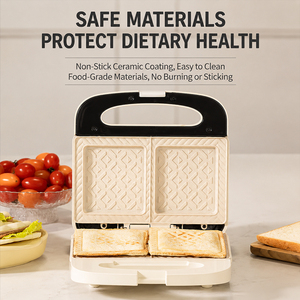 <span class=keywords><strong>Sandwichera</strong></span> Eléctrica Compacta de Doble Cara con Placas Antiadherentes Triangulares para un Calentamiento Uniforme, Ideal para el Hogar y la Cocina - Product Image 4
