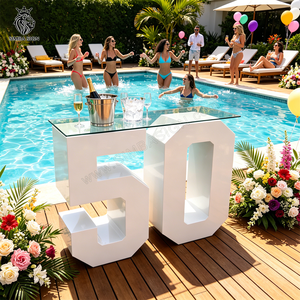 Simba Sign - Decoraciones Elegantes Personalizadas para Fiestas de Cumpleaños Número 50, Centros de Mesa para Decoraciones de Cumpleaños Número 15, 16, 30, <span class=keywords><strong>40</strong></span> y 50 - Product Image 1