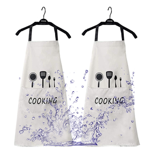 Có Thể Điều Chỉnh Khóa Tiêu Chuẩn Logo 2 Gói Dễ Thương Nhà Bếp Tạp Dề Nhà Bếp Nấu Ăn Tạp Dề Cho Phụ Nữ Người Đàn Ông Đầu Bếp Nhà Hàng Thanh - Product Image 1