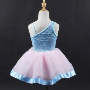 Traje de Escenario de Jazz para Niños, Tutú de Baile, Leotardos, Ropa de Ballet con Falda - Product Image 4