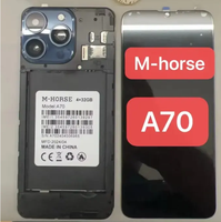 Layar LCD Ponsel untuk M Horse S19 S22 S23 S24 POP7 POP8 P70 Layar Pantalla LCD Ponsel untuk Suku Cadang Aksesoris Elektronik